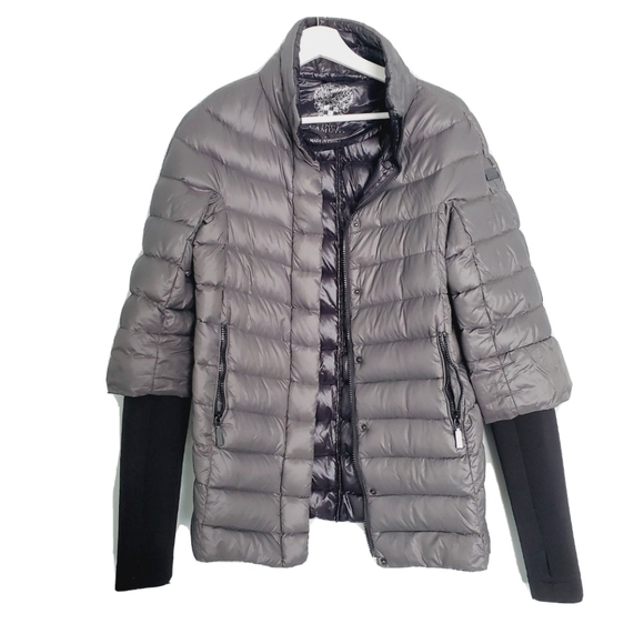 Vince Camuto Gray Puffer Down Jacket - Picture 2 of 8